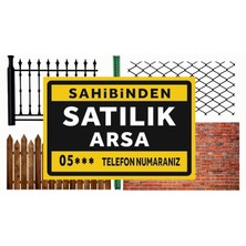 Zafrak Reklam Satılık Arsa Levhası Tabelası 40X60 cm