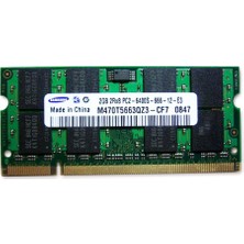 Samsung 2rx8 PC2-6400S-666-12-E3 M470T5663QZ3-CF7 2 GB Ddr2 800 Mhz Cl6 Notebook Ram Bellek