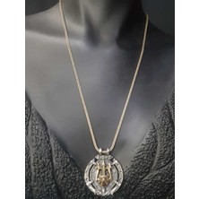 Vogutima Vikings Gotik Tasarım Üç Başlı Mızrak Işlemeli 925 Ayar Gümüş Sevgiliye,babaya,arkadaşa Kolye