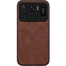 Microcase Xiaomi 11 Ultra Için Luxury Leather Series Deri Desenli Plastik Koruma Kılıf - AL8125