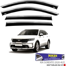 Replax Kia Sorento 2020 Sonrası Kromlu Cam Rüzgarlığı 4lü