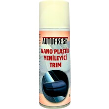 Auto Fresh Autofresh Oto Nano Plastik Yenileyici Trim Sprey Parlatıcı Onarıcı Kaplama Bez Hediyeli 200 ml