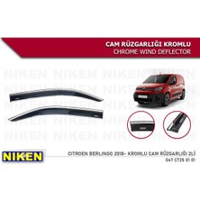 Replax Citroen Berlingo 2018 Sonrası Kromlu Cam Rüzgarlığı 2li