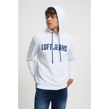 Loft Erkek Beyaz Regular Fit Erkek Sweatshirt  LF2034046