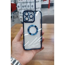 Musal iPhone 15 Pro Max Kılıf Köşeleri Renkli Şeffaf Kamera Korumalı Silikon Luxury Kapak