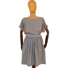 The Sile Fabric ŞİLE BEZİ Çizgili Elbise