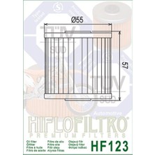 Hiflo HF123 1987-2023 Kawasaki Klr 650 Uyumlu Yağ Filtresi