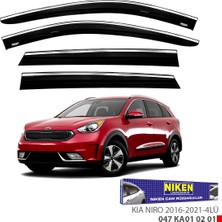 Replax Kia Niro 2016-2021 Kromlu Cam Rüzgarlığı 4lü