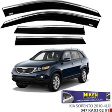 Replax Kia Sorento 2010-2019 Kromlu Cam Rüzgarlığı 4lü