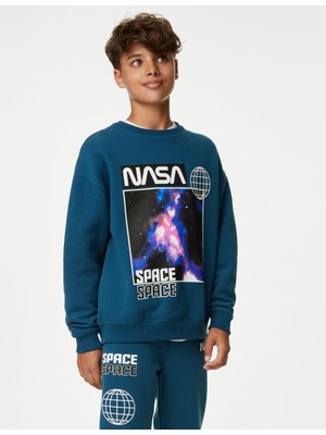 Marks & Spencer Yuvarlak Yaka Nasa™ Sweatshirt