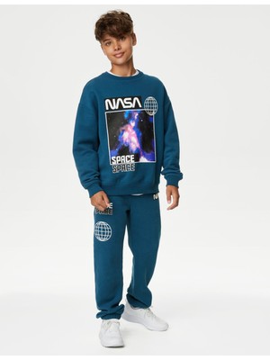 Marks & Spencer Yuvarlak Yaka Nasa™ Sweatshirt