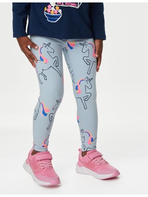 Marks & Spencer Unicorn Desenli Legging Tayt