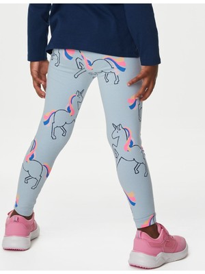 Marks & Spencer Unicorn Desenli Legging Tayt