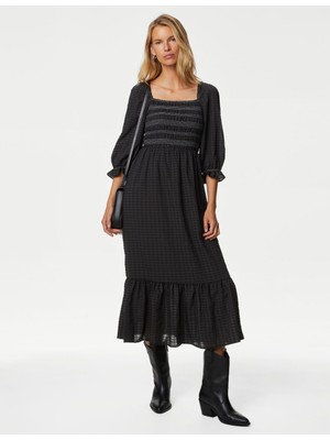 Marks & Spencer Regular Fit Midi Elbise