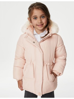 Marks & Spencer Stormwear™ Kapüşonlu Puffer Şişme Mont