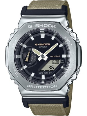 Casio GM-2100C-5ADR Quartz Nato Yeşil 20 Atm 44.5 mm Erkek Kol Saati