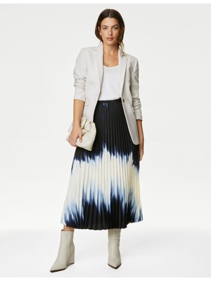 Marks & Spencer Ombre Pileli Midi Etek