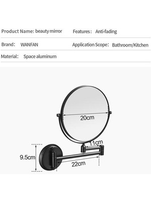 Haitn Banyo Aynası Makyaj Büyüteç Aynaları 1: 1 ve 1: 3 360 Döndür Çift Yüzlü Kozmetik Ayna Masaüstü Ayna Masaüstü Ayna | Banyo Aynası | Makyaj Büyüteç Büyüteç Büyüteç Banyo (Yurt Dışından)
