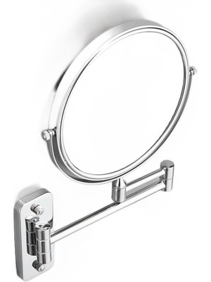Haitn Banyo Aynası Paslanmaz Çelik Çift Kol Uzatında 2 Yüz Kozmetik Ayna Duvara Monte Ayarlanabilir Makyaj Aynası Büyüteç 8 Inç | Banyo Aynaları (Yurt Dışından)