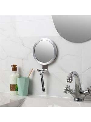 Haitn Anti Sis Duş Aynası Paslanmaz Çelik Banyo Tıraş Ayna Duvar Vanity Makyaj Aynası Vantuz Kancası ile Banyo Malzemeleri | Banyo Aynaları (Yurt Dışından)