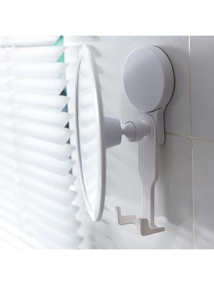 Haitn 360 Derece Rotasyon Banyo Aynası Vantuz Banyo Kozmetik Aynalar Su Geçirmez Banyo Duş Aynaları ile Tıraş Makineli Tutucular | Banyo Aynaları (Yurt Dışından)