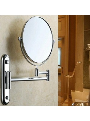 Haitn Büyüteç Duvara Monte Yuvarlak Ayna Vanity Makyaj Tıraş Katlanır Banyo Makyaj Aynası Ücretsiz Punch Duvara Monte | Banyo Aynaları (Yurt Dışından)