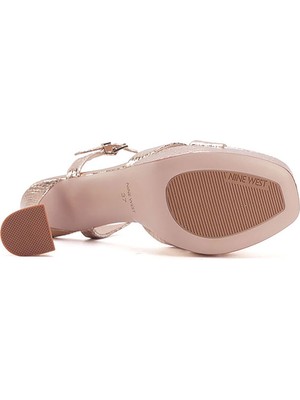 Nine West Mavanna 3pr Rose Gold Kadın Topuklu Sandalet