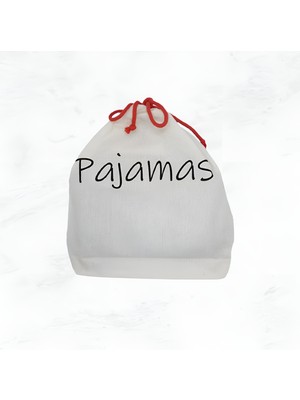 Moy Bag Moybag Pijama Baskılı Ham Bez Kese Pamuk  Çanta Bavul Düzenleyici Organizer Seyahat Kesesi