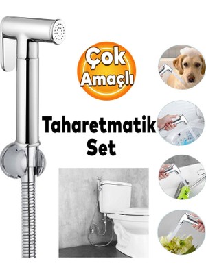 Badem10 Dora Ara Musluk Filtreli Tuvalet Wc Banyo Klozet Bide Taharet Musluğu Bebek Hayvan Oto Yıkama Çeşme