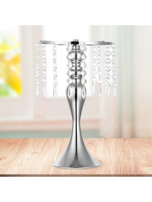 Royal Love Kristal Püskül Mum Yol Centerpiece Süsleme Bh 33 Cm- 33 Cm B (Yurt Dışından)