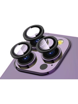 Heptek İletişim Apple iPhone 15 Pro Safir Kamera Lens Koruyucu (Kolay Takma Aparatlı) Cl-12