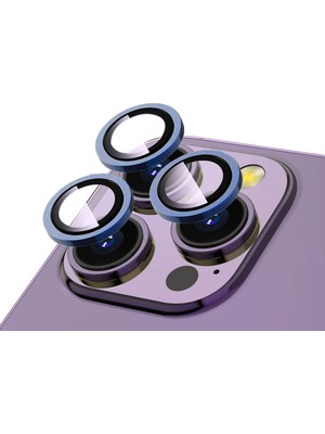 Heptek İletişim Apple iPhone 15 Pro Max Safir Kamera Lens Koruyucu (Kolay Takma Aparatlı) Cl-12