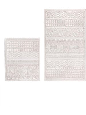 Bluenity 2'li Banyo Seti Hat Kilim Seti + Peach Blossom Banyo Mumu