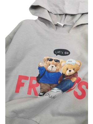 Tuffy Best Bears Kapüşonlu Erkek Bebek Sweatshirt