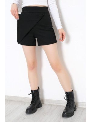 Modaymış Just Wear Şort Etek Siyah