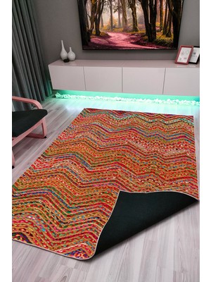 Halımax Drom Kaymaz Halı Makinede Yıkanabilir Şönil Kilim