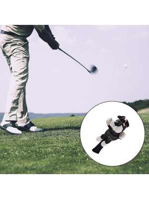 Eakren Yenilik Golf Kulübü Başörtüsü Yumuşak Hayvan Ahşap Sürücü Kafa Kapağı Evrensel. Köpek (Yurt Dışından)