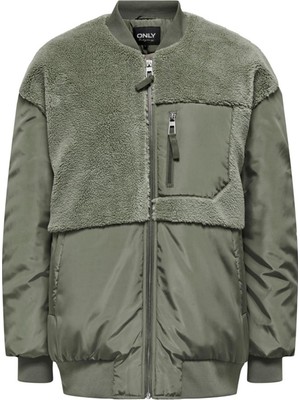 Only Onlemmy Fleece Mıx Bomber cc Otw Yeşil