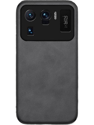 Microcase Xiaomi 11 Ultra Için Luxury Leather Series Deri Desenli Plastik Koruma Kılıf - AL8125