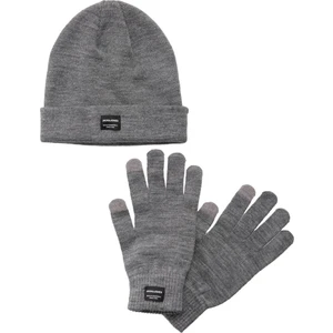 Jack & Jones Gri Erkek Bere&eldiven Seti 12168383