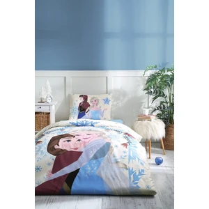 Frozen Winter Tek Kişilik Disney Lisanslı Lastikli Fitted Çarşaf Çocuk Nevresim Takımı