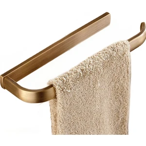 Antik Pirinç Kare Banyo Donanım Setleri Banyo Aksesuarları Duvara Monte Kağıt Havlu Tutucu Banyo Havlu Bar Raf KXZ004 | Banyo Donanım Setleri (Yurt Dışından)