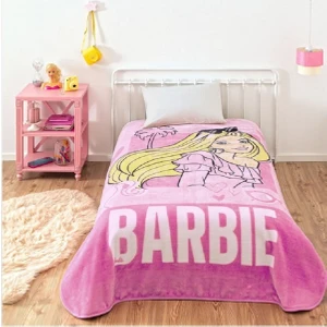 Lisanslı Tek Kişilik Barbie Gırl Power Battaniye