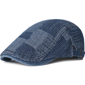 Denim Ördek Şapkası Erkek Retro Bere (Yurt Dışından)