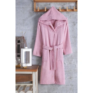 Zeynep Tekstil Pamuklu Kapşonlu Genç Bornoz Unisex Garson Boy Bornoz