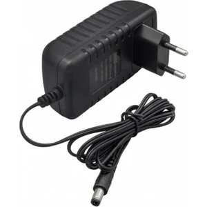 12.6 Volt - 1 Amper 5.5x2.5 Uçlu Yerli Üretim Kırmızı Yeşil Ledli Priz Tipi Şarj Adaptörü Adaptör Siyah