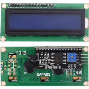 Rakun Robotik I2C Lehimli 2X16 LCD Ekran - Mavi Üzerine Beyaz