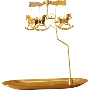 Royal Love Noel Dönen Ş Atlı Ağı Çay Işık Mum Altın (Yurt Dışından)