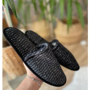 Erkek Ev Terliği Kışlık Terlik Kahve Siyah