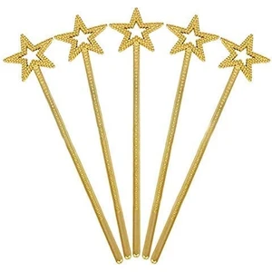 KENPAZAR Nonni Altın Renk Yıldız Peri Asası Peri Değneği 34 cm 1 Adet